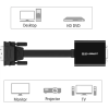 Адаптер Ugreen MM108 DVI-D (24+1) to VGA 1080p, 0.3 м