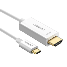 Кабель Ugreen MM121 USB Type-C to HDMI Cable 4K 60Hz 1.5 м White