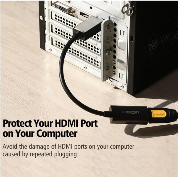 Адаптер Ugreen MM137 DisplayPort to HDMI (Female) Converter 1080P Black (40362)