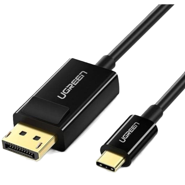 Кабель UGREEN MM139 USB-C → DisplayPort 1.5 м 4K@30Hz / 2K@60Hz, Black