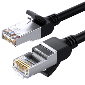 Патч-корд UGREEN NW101 Ethernet Flat Cable Cat 6 U/UTP Pure Copper, Black