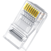 Конектори UGREEN Cat 6 RJ45 8P8C Ethernet (100 шт, прозорі)