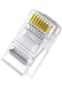 Конектори UGREEN Cat 6 RJ45 8P8C Ethernet (100 шт, прозорі)