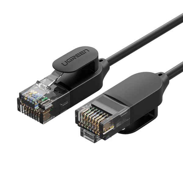 Патч-корд UGREEN NW122 Ethernet CAT 6A Pure Copper OD2.8, Black