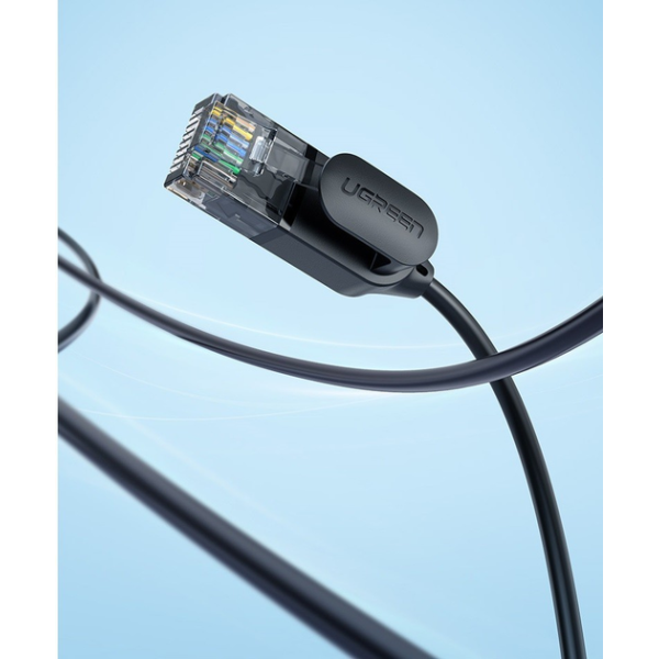 Патч-корд UGREEN NW122 Ethernet CAT 6A Pure Copper OD2.8, Black