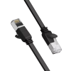 Патч-корд UGREEN NW101 Ethernet Flat Cable Cat 6 U/UTP Pure Copper, Black
