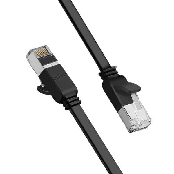 Патч-корд UGREEN NW101 Ethernet Flat Cable Cat 6 U/UTP Pure Copper, Black