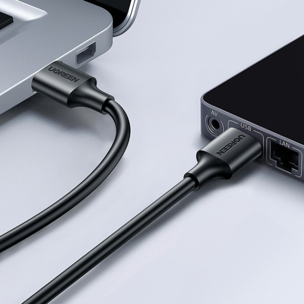 Кабель UGREEN US102 USB 2.0 A-A Male to Male | Швидкісний дата-кабель
