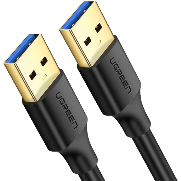 Кабель UGREEN US128 USB-A 3.0 Male to Male Cable Black