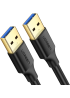Кабель UGREEN US128 USB-A 3.0 Male to Male Cable Black