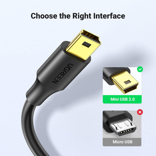 Кабель UGREEN USB 2.0 A to Mini-B 5-pin