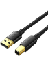 Кабель Ugreen US135 USB 2.0 AM to BM Print Cable Black