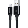 Кабель UGREEN US155 USB 2.0 Male to Lightning Male Cable Nickel Plating ABS Shell 2.4A 
