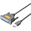 Кабель-адаптер Ugreen US167 USB to DB25 Parallel Printer Cable 2м Black