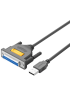 Кабель-адаптер Ugreen US167 USB to DB25 Parallel Printer Cable 2м Black