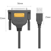 Кабель-адаптер Ugreen US167 USB to DB25 Parallel Printer Cable 2м Black