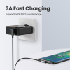 Кабель UGREEN US176 USB 2.0 90° to USB-C 90° QC3.0 3A 480Mbps Black
