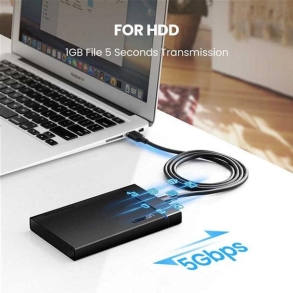 Кабель UGREEN US184 USB 3.0 A Male to Type C Male Cable Nickel Plating