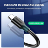 Кабель UGREEN US184 USB 3.0 A Male to Type C Male Cable Nickel Plating