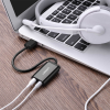 Звукова карта UGREEN US205 USB 2.0 до 3.5 мм AUX TRRS (Mic + Ear) | 15 см, чорна