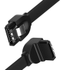 Кабель UGREEN US217 SATA 3.0 Angled Data Cable 6 Гбіт/с (0.5м, Black)