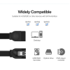 Кабель UGREEN US217 SATA 3.0 Angled Data Cable 6 Гбіт/с (0.5м, Black)