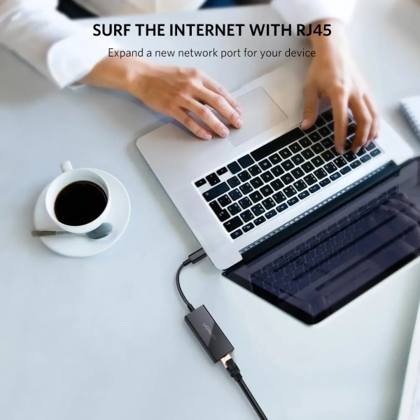 Мережевий адаптер UGREEN US236 USB-C 3.1 Gen1 → Gigabit Ethernet Black