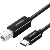 Кабель UGREEN US241 USB-C 2.0 to USB-B 2.0 Print Cable 2m Black (50446)