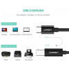 Кабель UGREEN US241 USB-C 2.0 to USB-B 2.0 Print Cable 2m Black (50446)