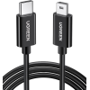 Кабель UGREEN US242 USB Type-C to Mini-USB 5-pin Male-Male 1 м Black