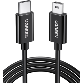 Кабель UGREEN US242 USB Type-C to Mini-USB 5-pin Male-Male 1 м Black