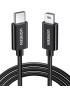 Кабель UGREEN US242 USB Type-C to Mini-USB 5-pin Male-Male 1 м Black