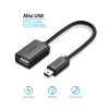Адаптер-перехідник UGREEN US249 Mini USB-B 5Pin Male → USB 2.0 Female OTG, 10 см, чорний
