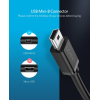 Адаптер-перехідник UGREEN US249 Mini USB-B 5Pin Male → USB 2.0 Female OTG, 10 см, чорний