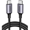 Кабель UGREEN US261 USB Type-C to USB Type-C 60Вт 3A Black/Gray