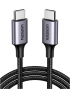Кабель UGREEN US261 USB Type-C to USB Type-C 60Вт 3A Black/Gray