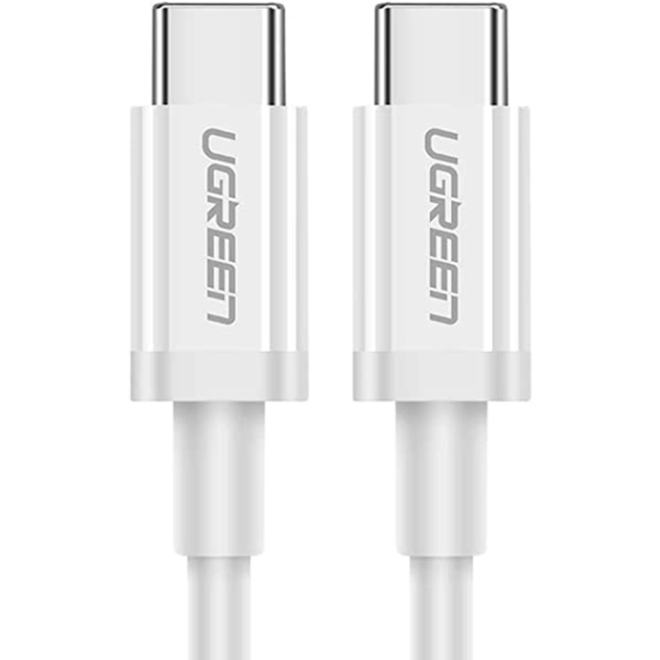 Кабель UGREEN US264 USB Type-C to USB Type-C 60Вт 3A White