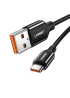 Кабель зарядний UGREEN US279 Type-C 6A 100W Huawei SuperCharge 1.5 м Black Nylon