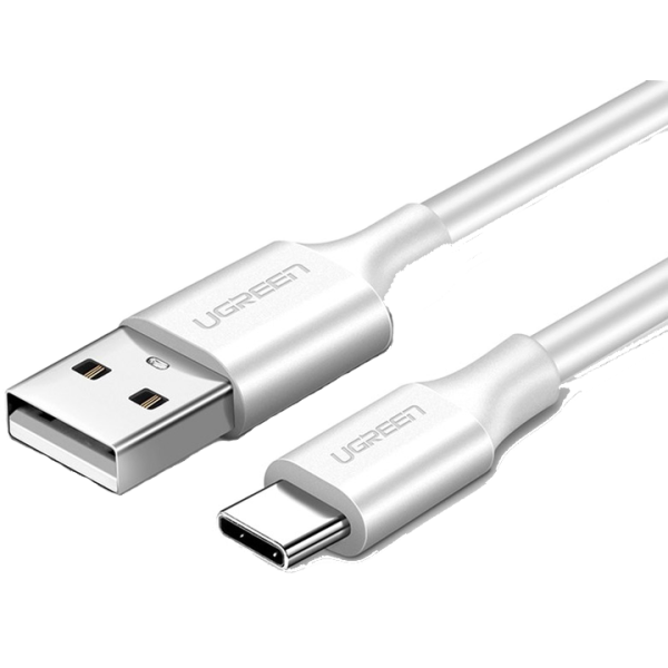 Кабель Ugreen US287 USB 2.0 to Type-C 3A White