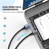 Кабель UGREEN US288 USB-A 2.0 to USB-C 3A Nickel Plated Aluminum Braid Black
