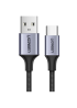 Кабель UGREEN US288 USB-A 2.0 to USB-C 3A Nickel Plated Aluminum Braid Black