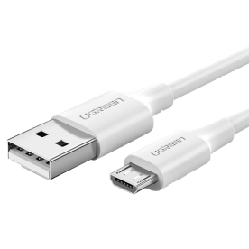 Кабель UGREEN US289 USB 2.0 – MicroUSB QC 3.0, White