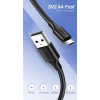 Кабель UGREEN US289 USB 2.0 – MicroUSB QC 3.0, 2A, Black