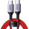 Кабель UGREEN US294 USB-C to USB-C 60W Fast Charging & Data 1м Red