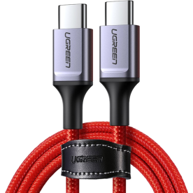 Кабель UGREEN US294 USB-C to USB-C 60W Fast Charging & Data 1м Red