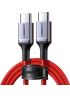 Кабель UGREEN US294 USB-C to USB-C 60W Fast Charging & Data 1м Red