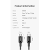 Кабель зарядний Ugreen US300 Type-C to Type-C  для швидкої зарядки 2.0 100W 5A White