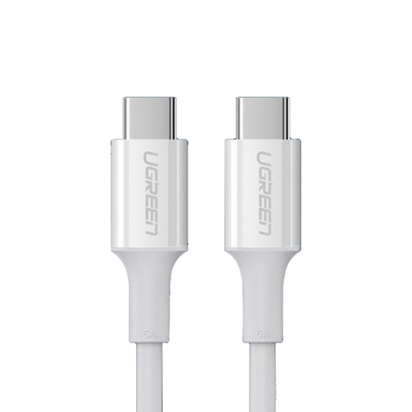 Кабель зарядний Ugreen US300 Type-C to Type-C  для швидкої зарядки 2.0 100W 5A White