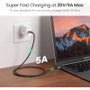 Кабель UGREEN US316 USB-C – USB-C 100W, Space Gray