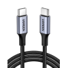 Кабель UGREEN US316 USB-C – USB-C 100W, Space Gray